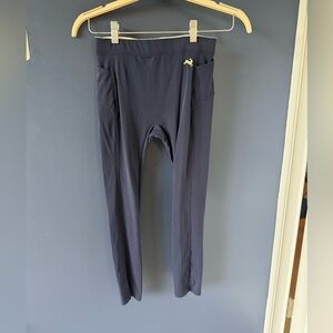 Tracksmith Lane Five Crop Tights - Navy